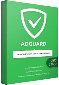 Adguard - 3 PCs - 1 Year